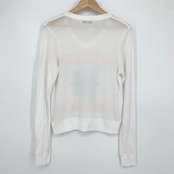 Wildfox Bubblegum Sailor Nautical Pullover Graphic Print Sweatshirt V-neck Top - Picture 7 of 11